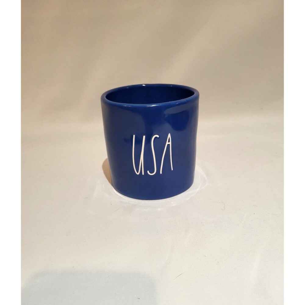 Rae Dunn USA Blue Scented Candle Patriotic Summer Sun Scent New